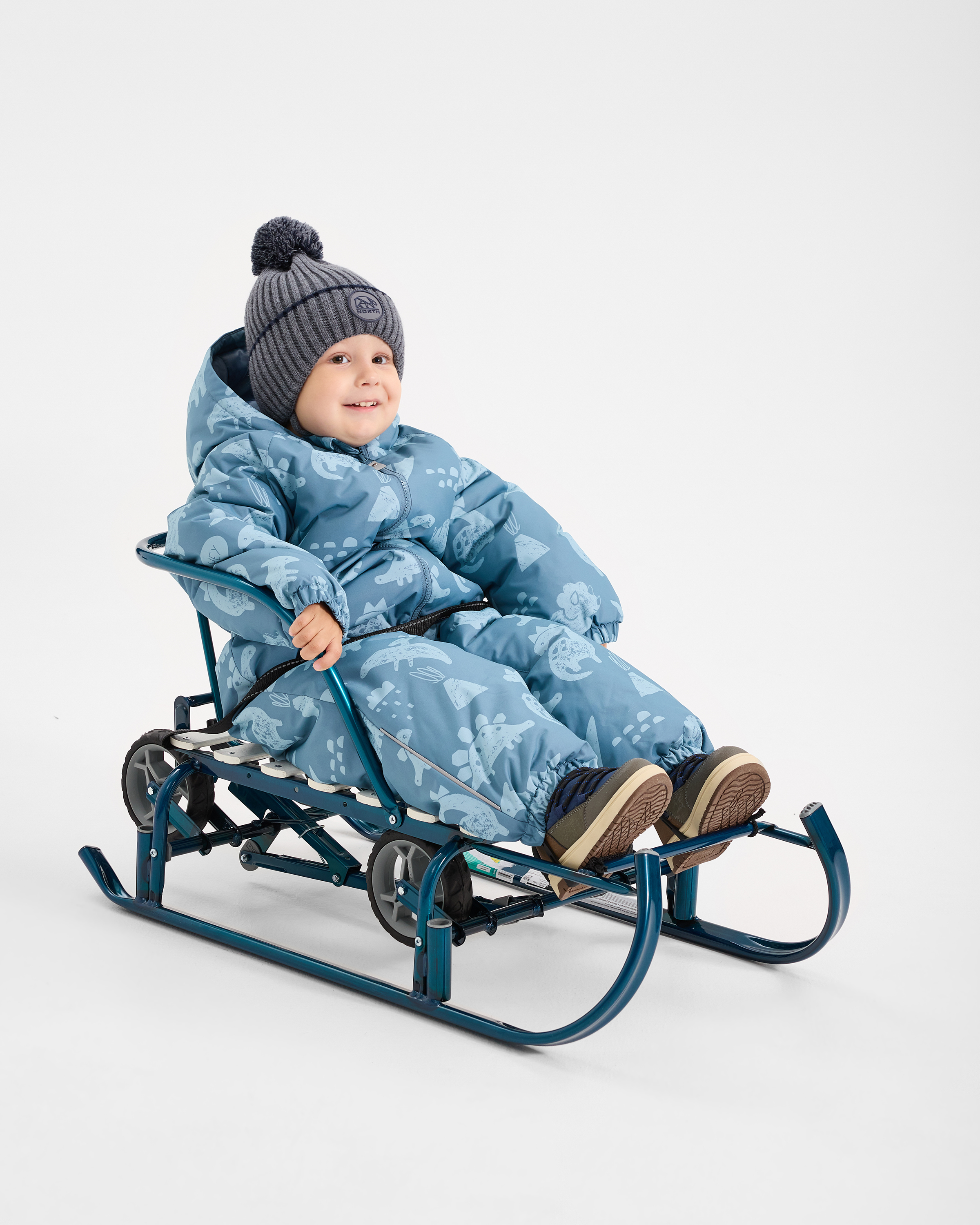 Санки NiKA kids Тимка 6 универсал морской лак - фото 9