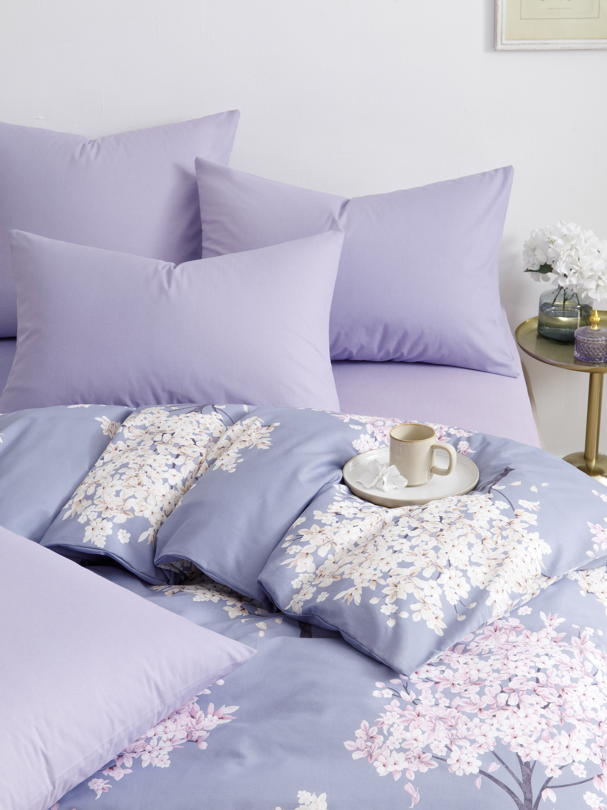 Комплект постельного белья Ночь Нежна Весенние деревья полутораспальный 4 предм. - фото 5