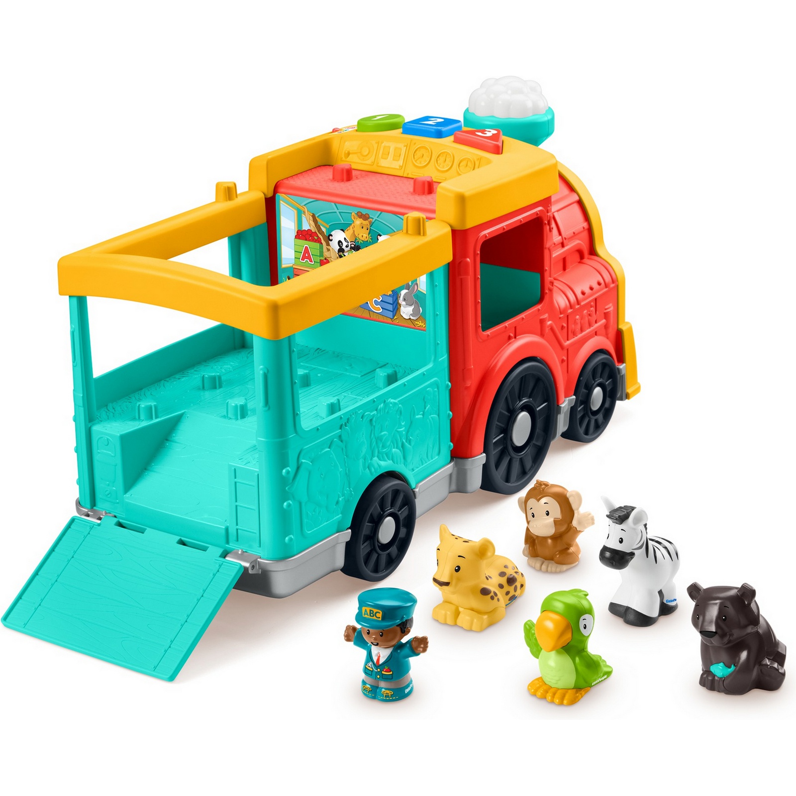 Экскаватор Fisher Price Little People АБВ-экспресс - фото 8