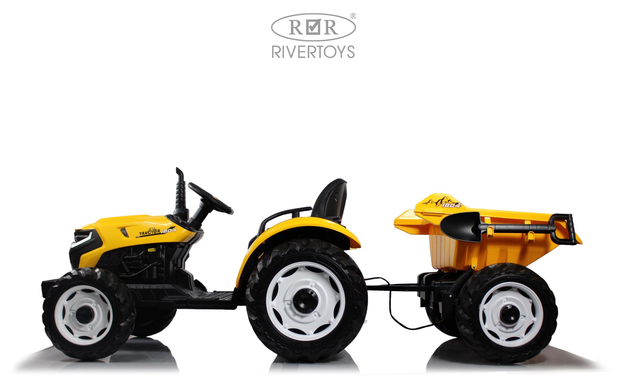 Электромобиль RIVERTOYS М505БХ-YELLOW С пультом ДУ - фото 2