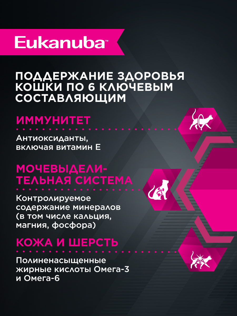 Корм сухой для кошек Eukanuba Cat 400г птица с избыточным весом и стерилизованных - фото 2
