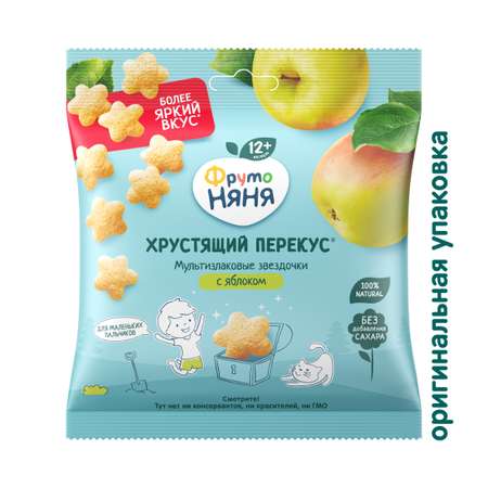 Паффсы ФрутоНяня яблоко 21г с 12месяцев