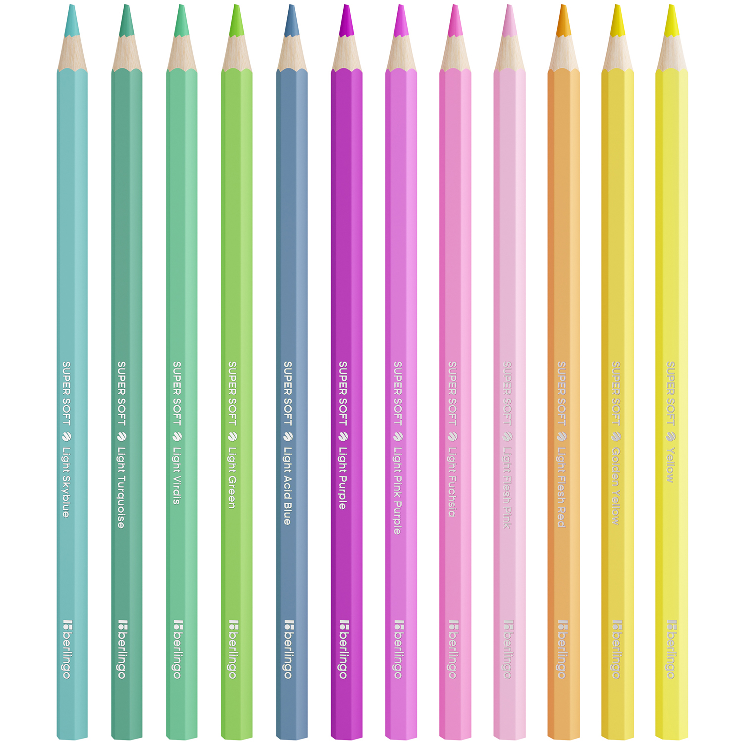 Карандаши цветные Berlingo SuperSoft Pastel 12цветов SSP0112 - фото 2