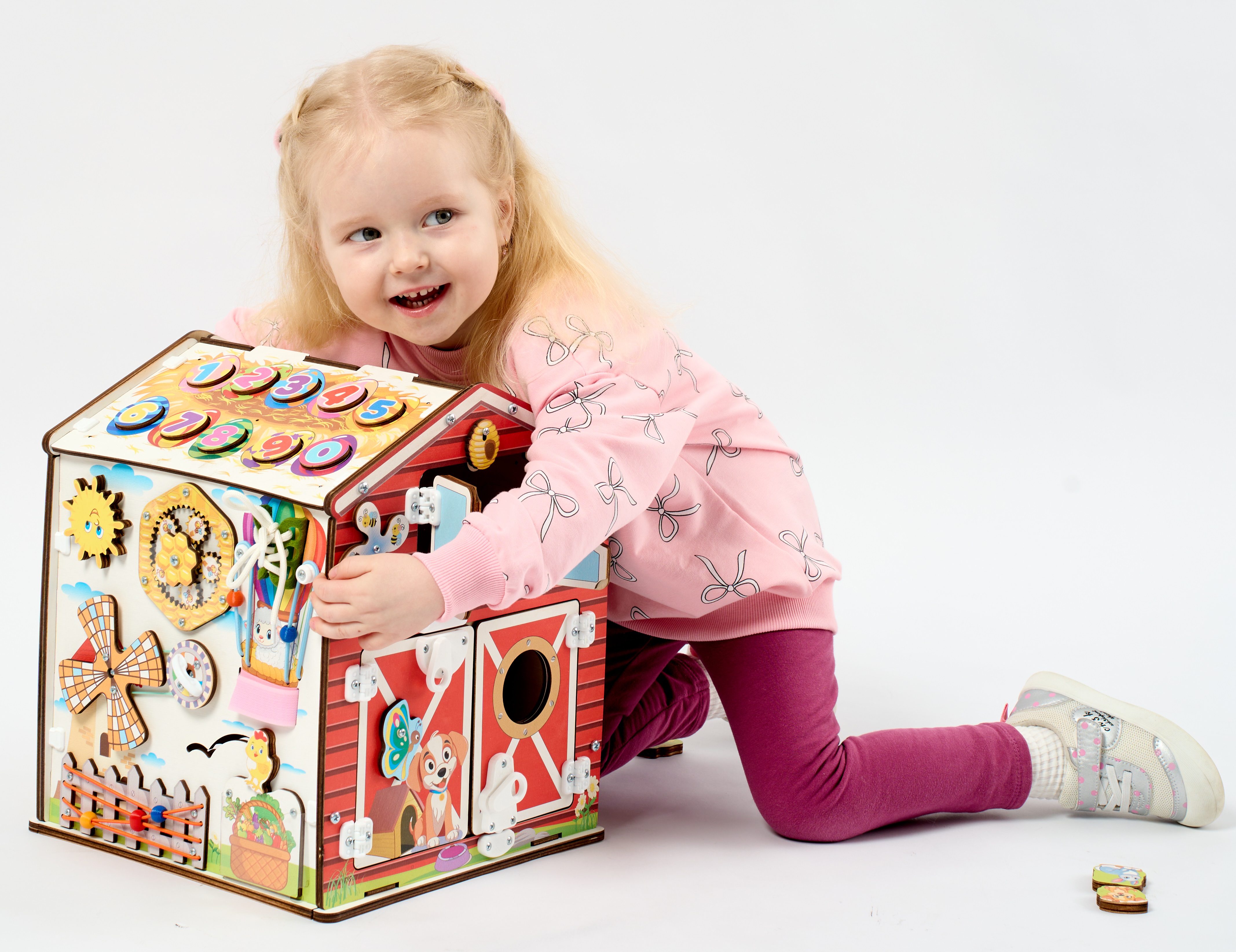 Игрушка MyKiddyQuest бизиборд Ферма - фото 12