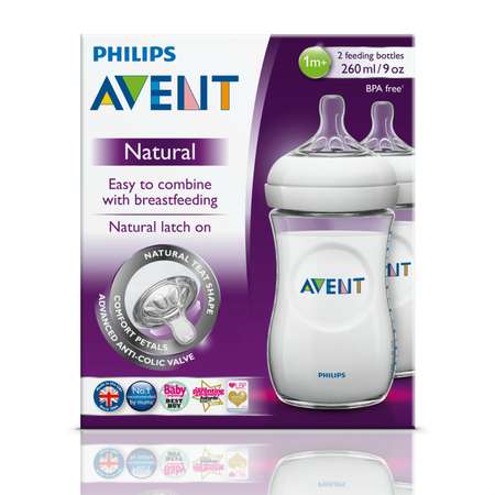 Бутылочка Philips Avent Natural 260 мл 2 шт.