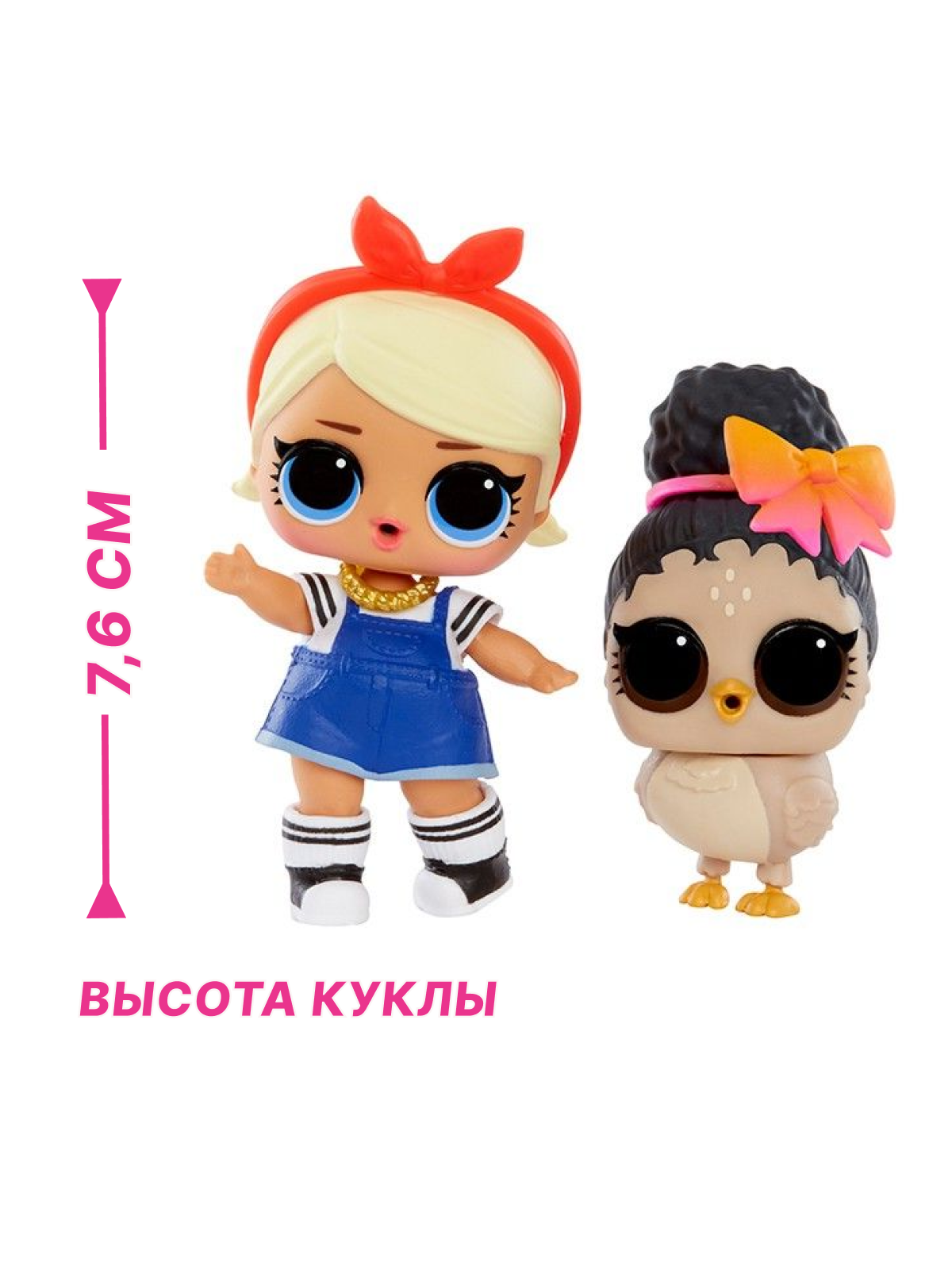 Кукла мини L.O.L. Surprise! opp tots с питомцем Шори 987833 красный бантик и питомец - фото 2