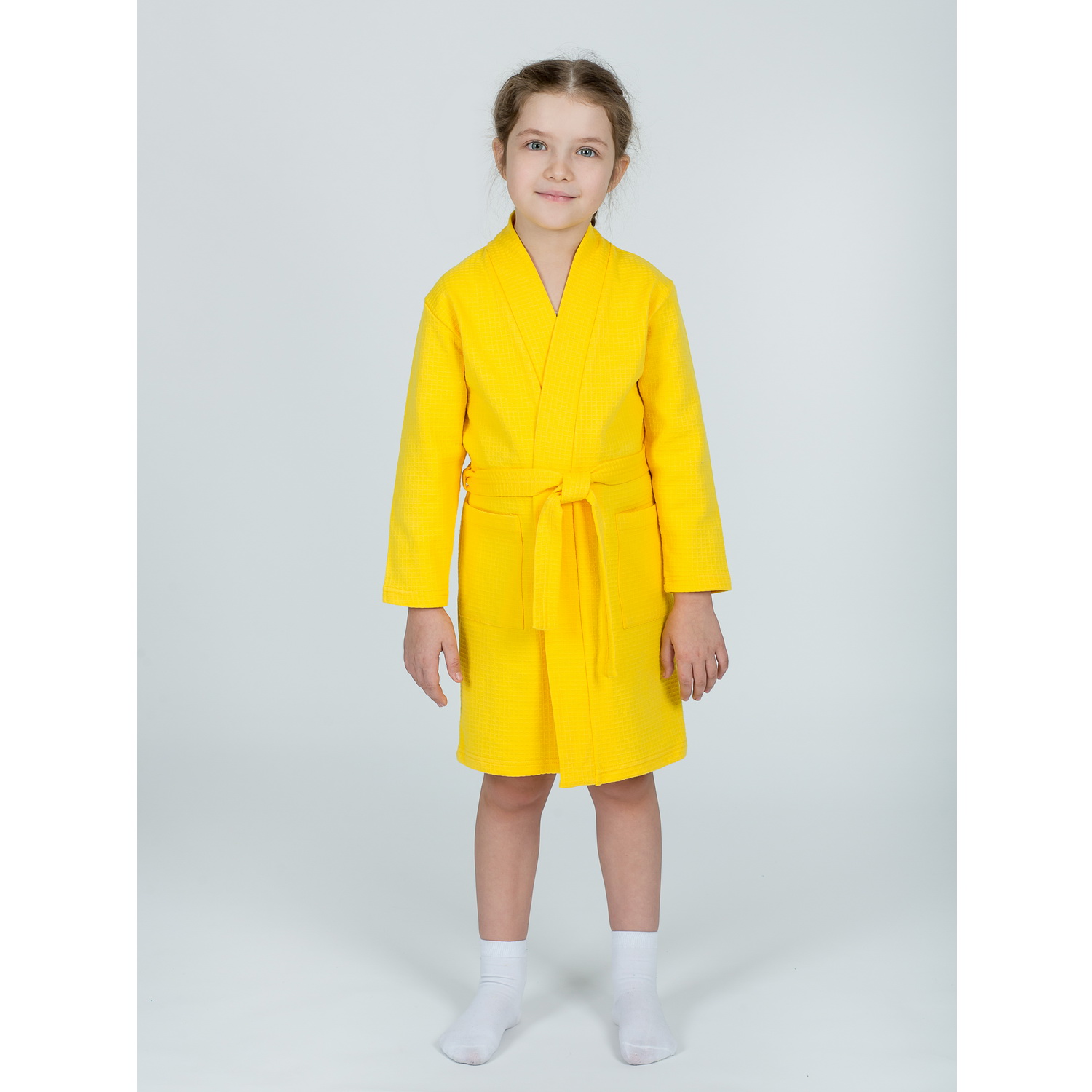 Халат KiMMi co К-1408913 желтый - фото 1