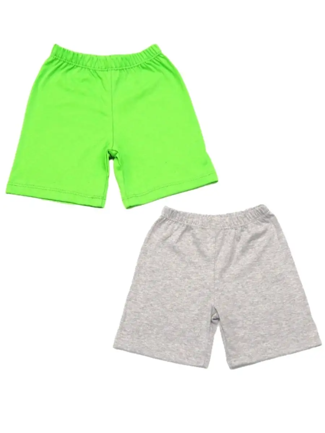 Шорты 2 шт Рекантино 2п351-10/Салатовый,серый-меланж - фото 1