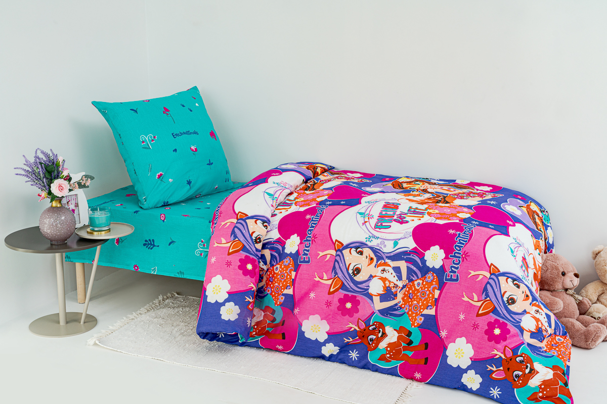 Комплект постельного белья Павлинка Enchantimals полутораспальный 3 предм. - фото 4