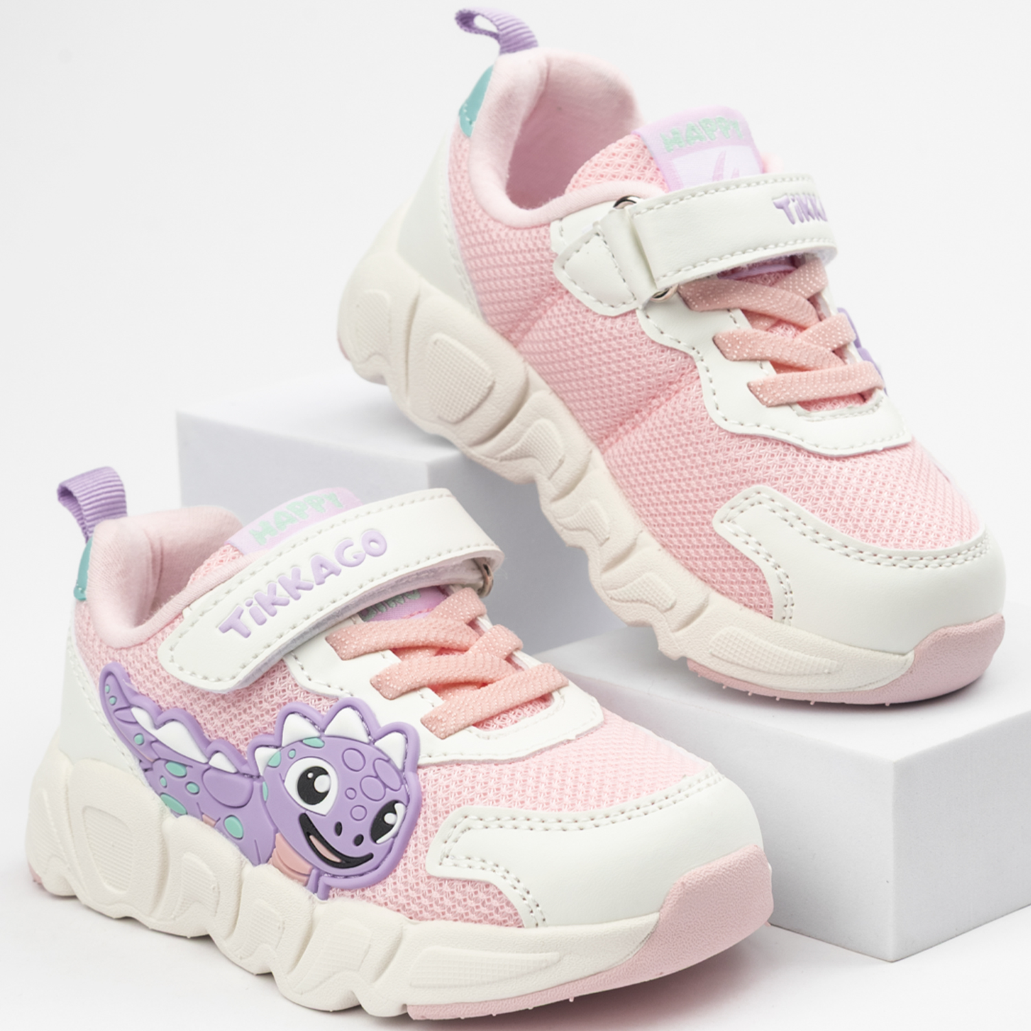 Кроссовки TikkaGo 4E01_2574_white-pink - фото 1
