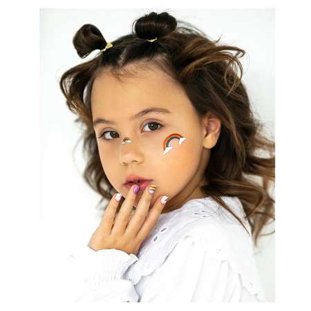 Детские накладные ногти и тату MIAMITATS Rainbow fun