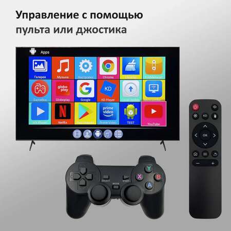 Игровая приставка со Смарт ТВ 2 в 1 CASTLELADY Game Stick Box и Android TV 5 G