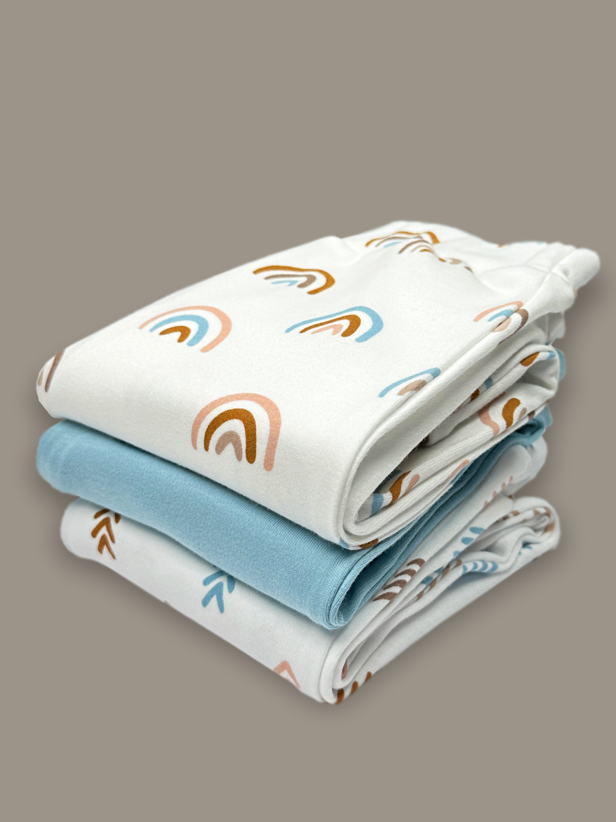 Штанишки 3 шт ШВЕЙНЫЕ ИСТОРИИ ползункирадуга - фото 2