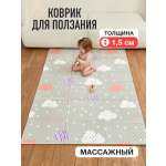 Коврик Mamagoods Облака и звезды