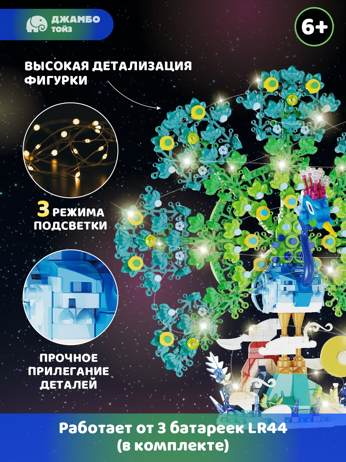 Конструктор Компания Друзей Павлин 1087 дет. - фото 2