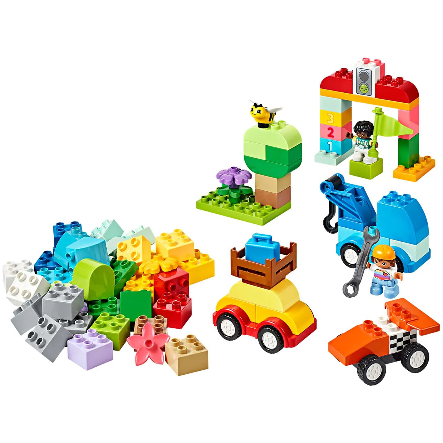 Конструктор LEGO DUPLO Коробка с кубиками 80 дет. - фото 9
