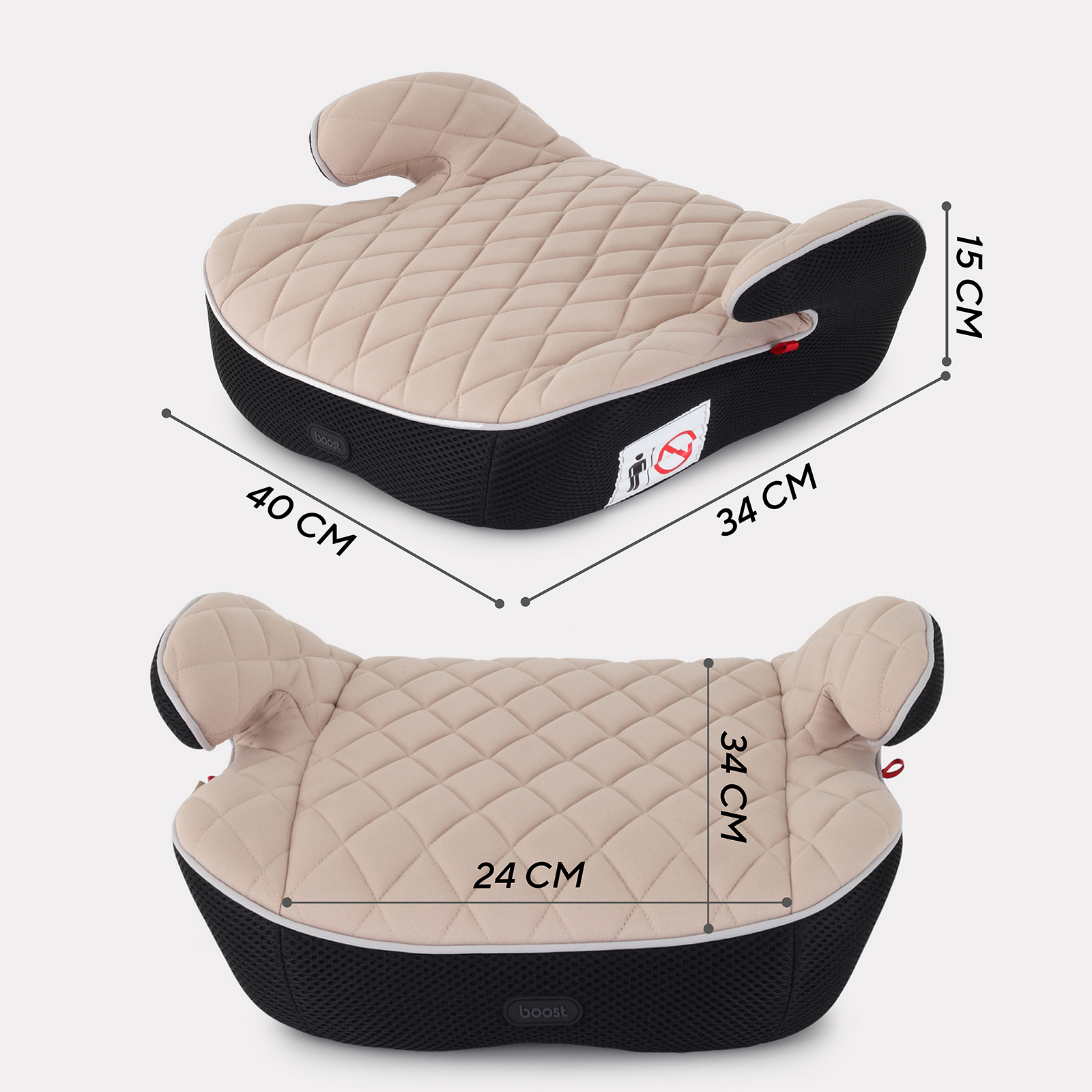 Автокресло MOWbaby Boost Beige 3 (22-36 кг) - фото 4
