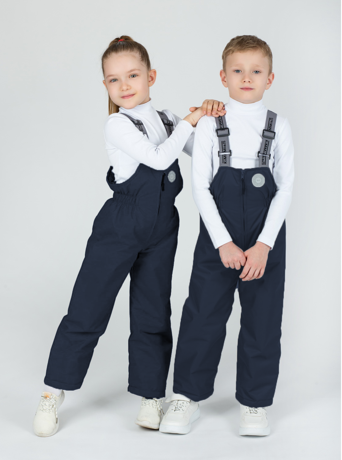 Полукомбинезон KiMMi co К-150860-017 синий - фото 2