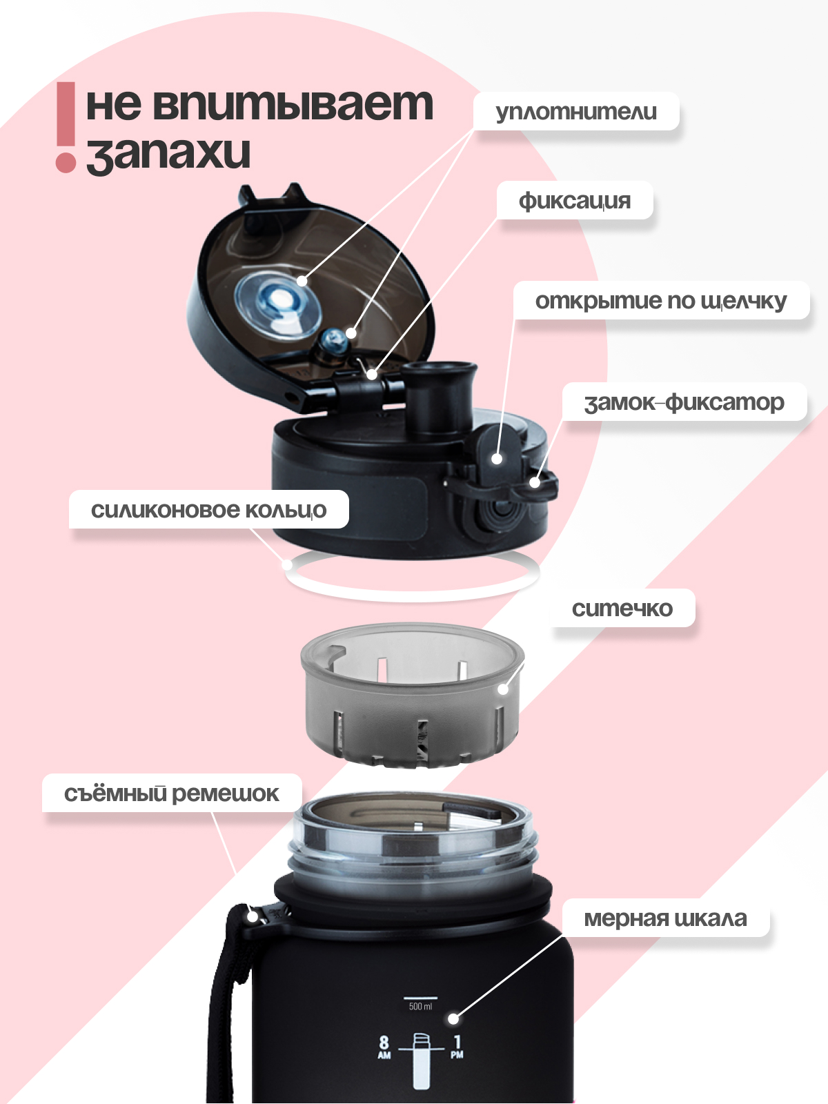 Бутылка UZSPACE 500 мл - фото 3