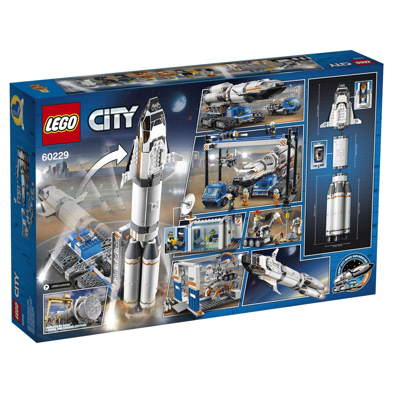 Конструктор LEGO City Space Port Площадка блочный - фото 3