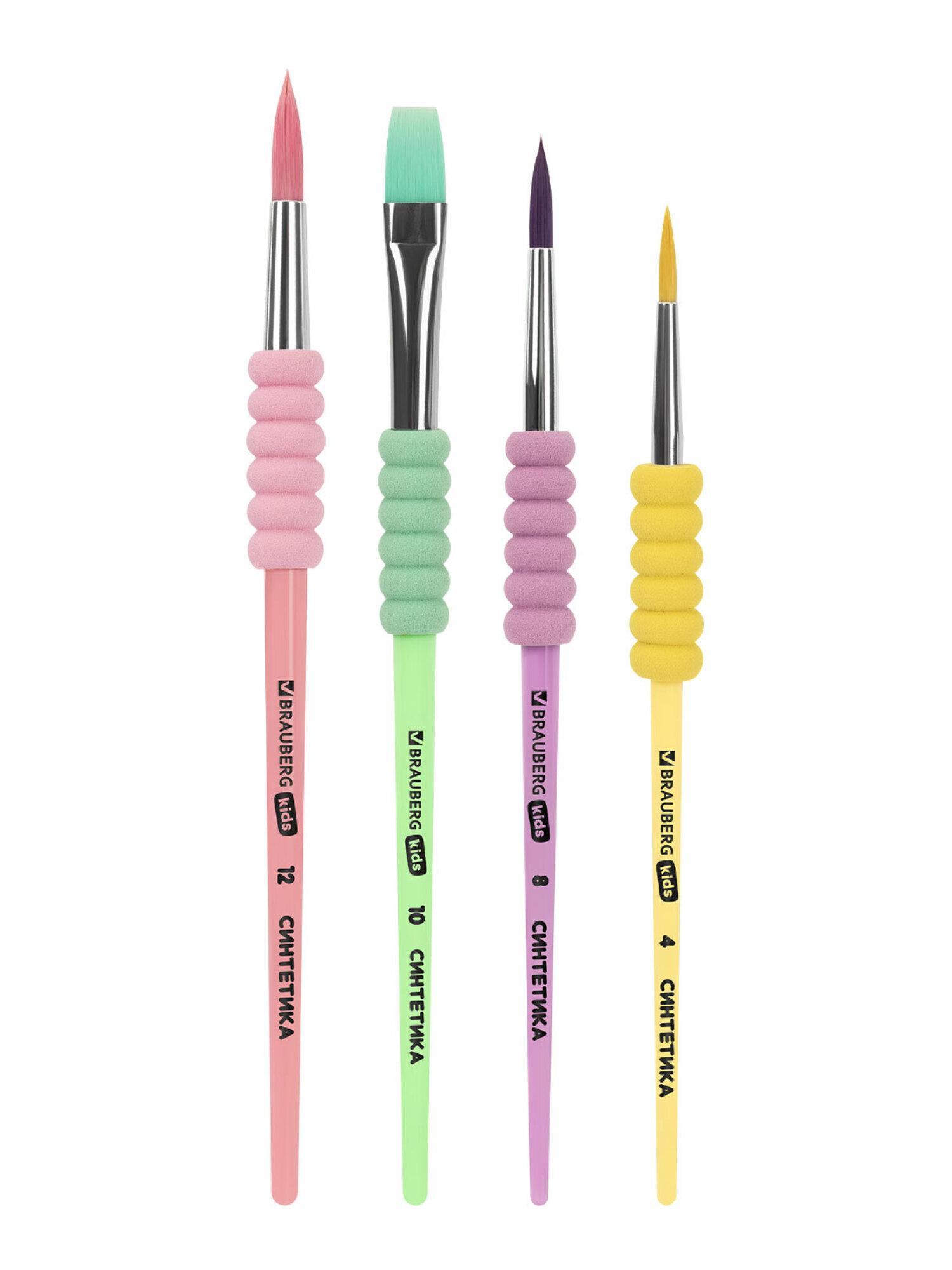 Кисть Brauberg 4 шт. (синтетика) - фото 10