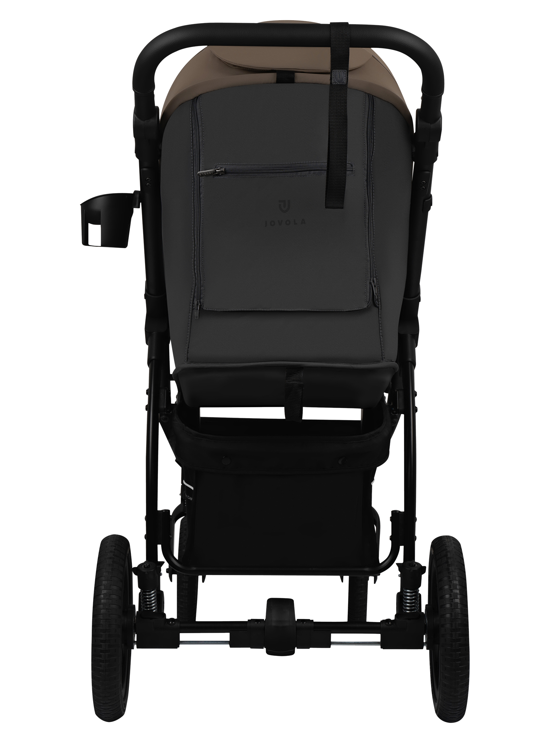 Коляска прогулочная JOVOLA Selena SL темно-бежевый-серый - фото 21