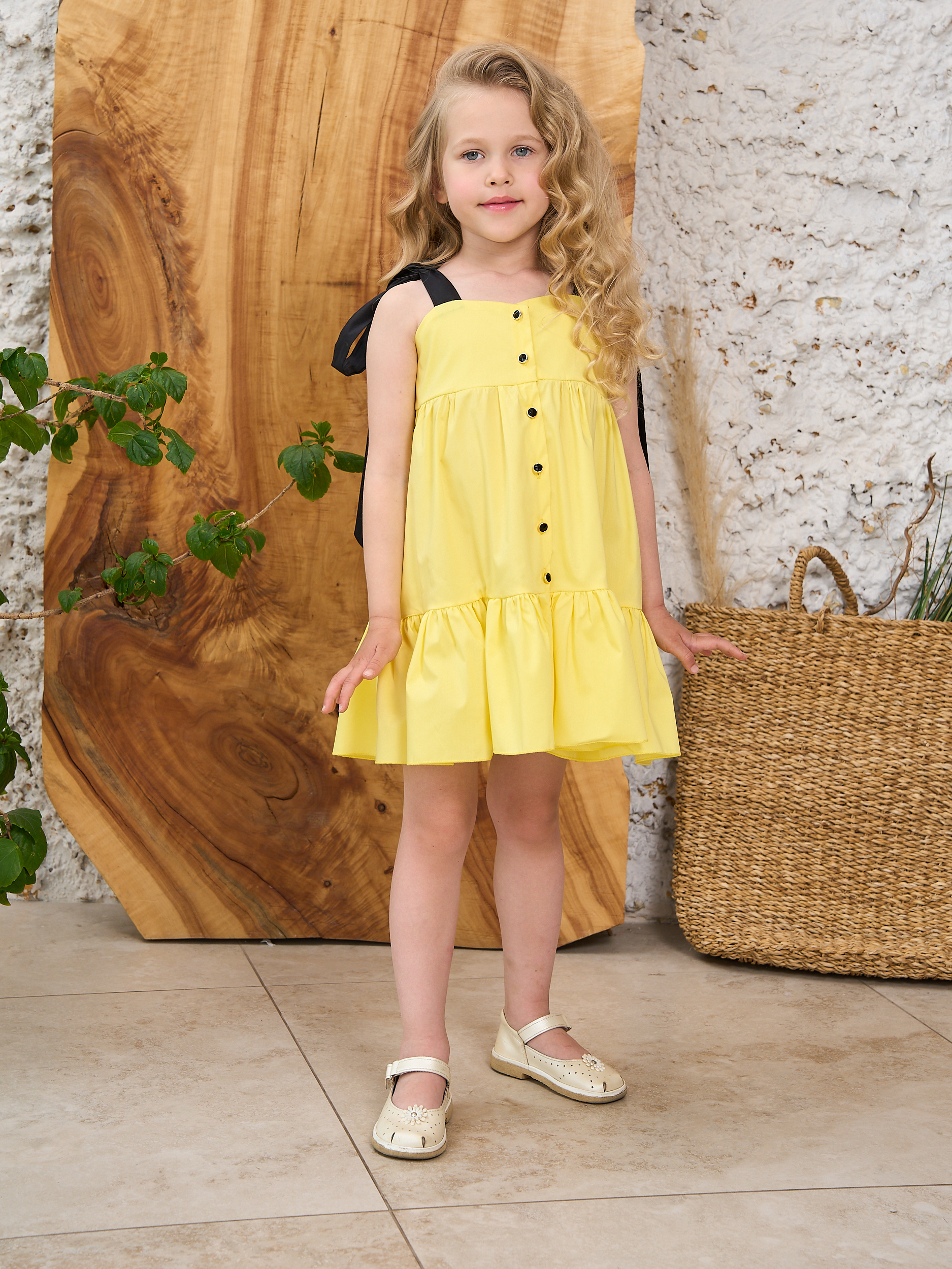 Сарафан Sofisha kids SarafanLenta-yellow - фото 8