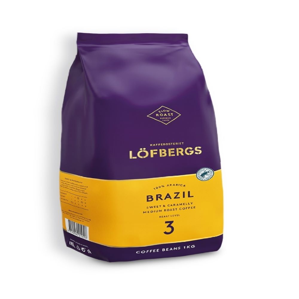 Кофе в зернах Lofbergs Lofbergs Brazil 1кг - фото 1