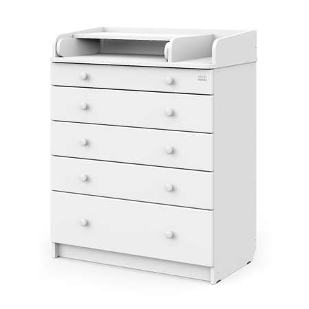 Пеленальный комод aton baby furniture Комод Maks белая аялска/белый