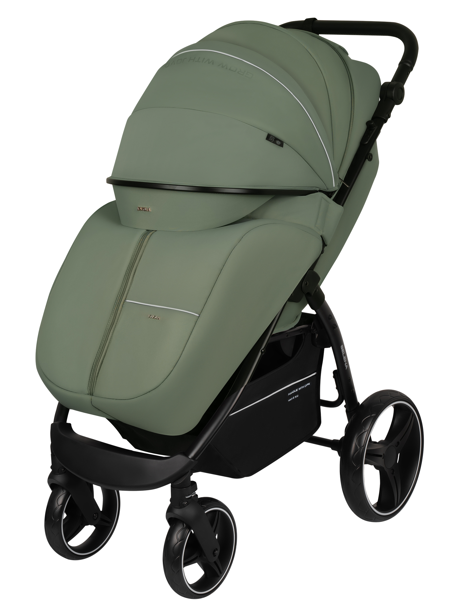 Коляска прогулочная JOVOLA SELENA 2026 всесезонная зеленый - фото 3