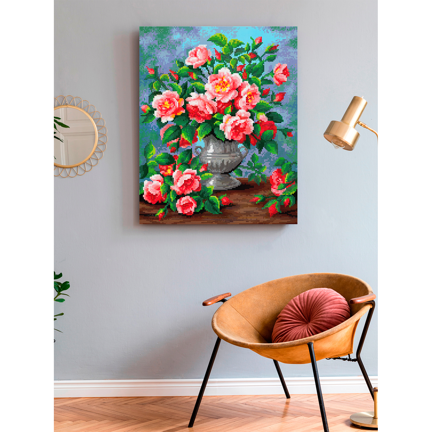 Алмазная мозаика Art on Canvas Букет садовых роз в ассортименте - фото 3