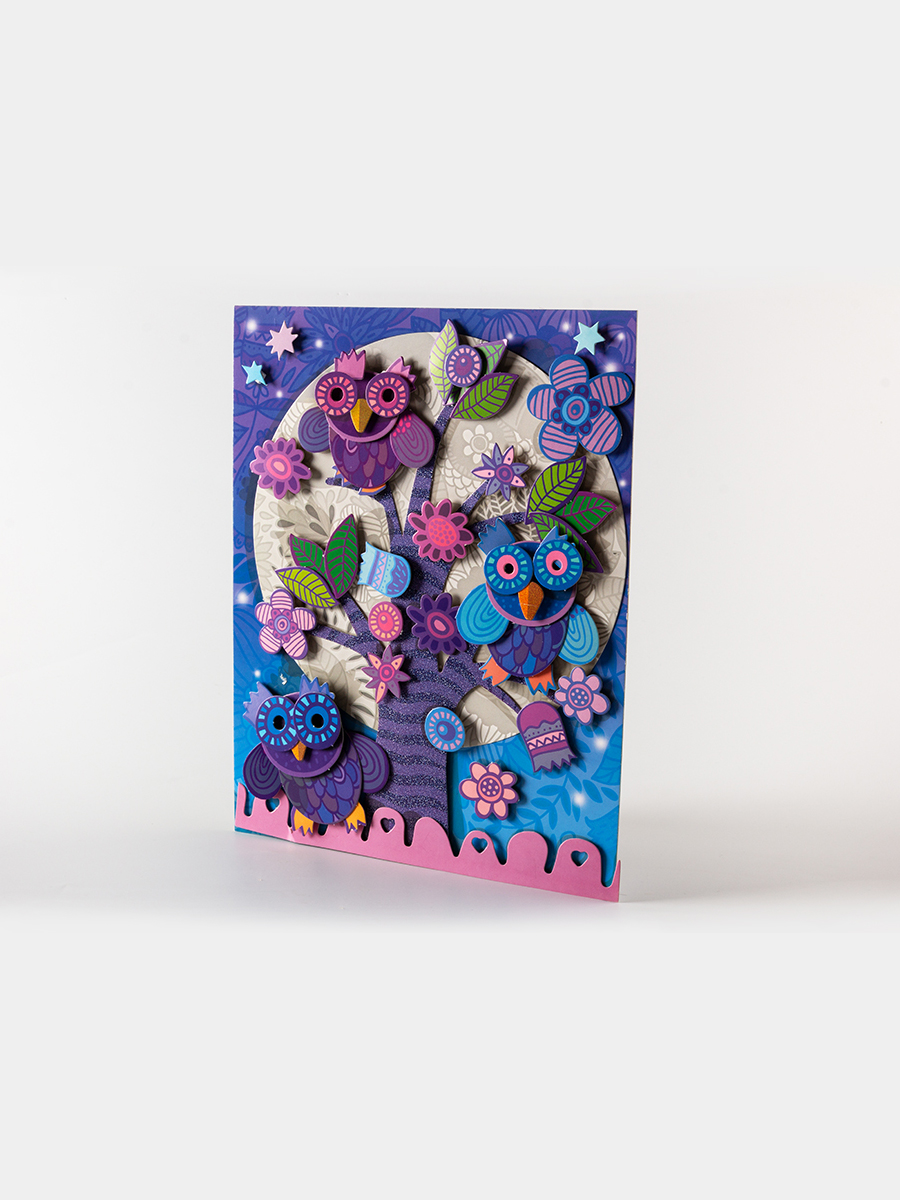 Набор для творчества Дрофа-Медиа аппликация Совы на ветке - фото 5