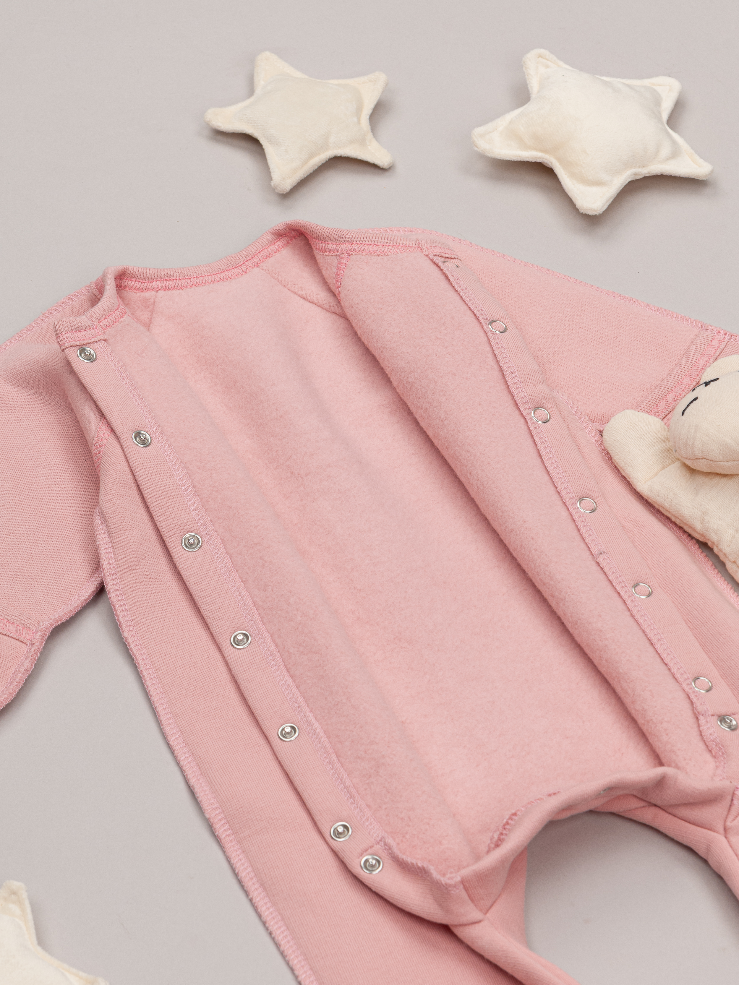 Комбинезон ТРИЯ 1131 футер 3-х нитка св пудра - фото 3