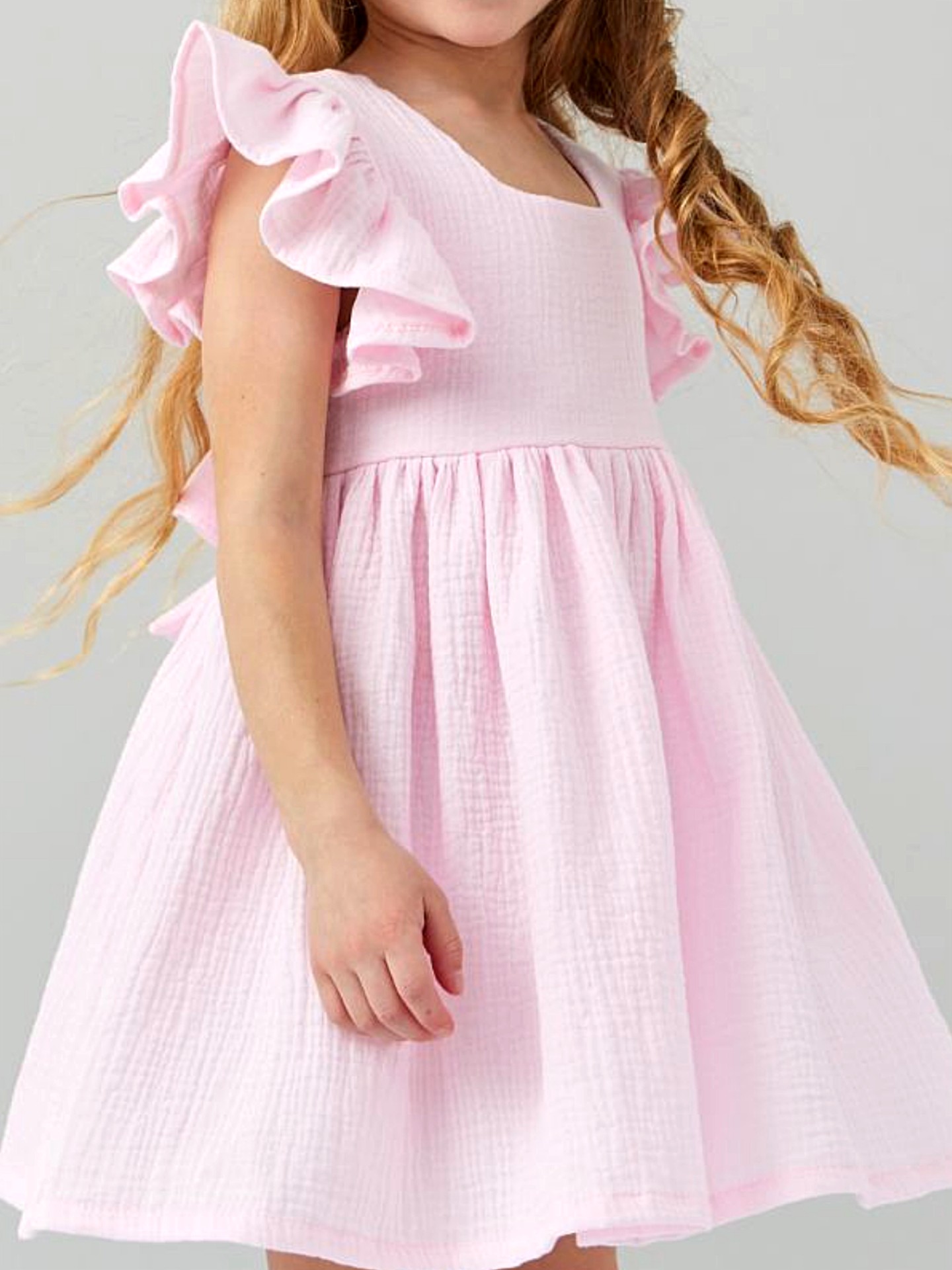 Платье Timpuh musslin pink - фото 7