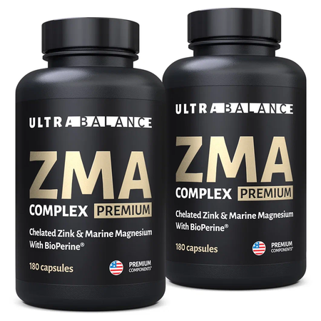 ZMA комплекс витамины UltraBalance спорт питание мультивитамины для мужчин бустер тестостерона 360 капсул