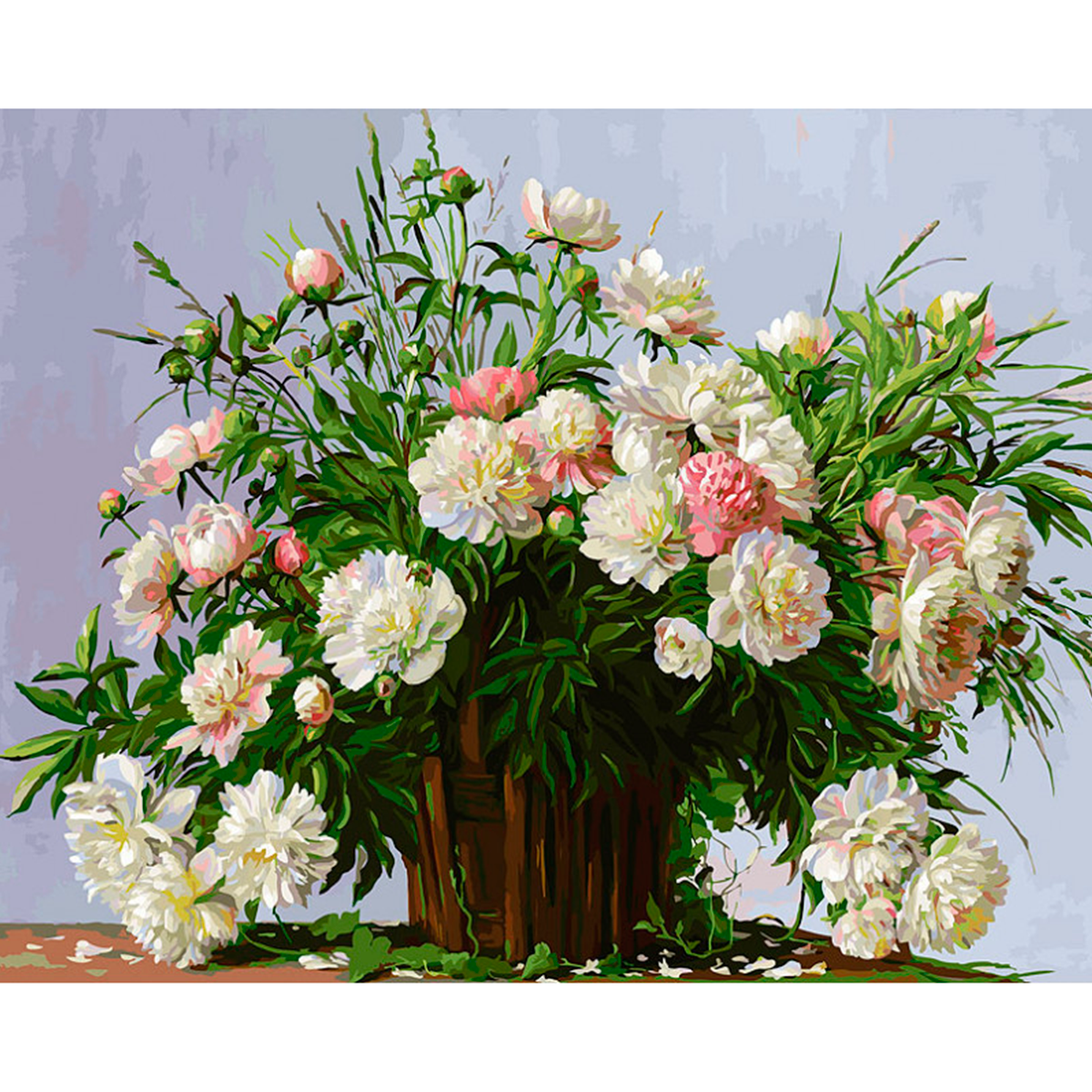 Картина по номерам Белоснежка Пионовое настроение - фото 1