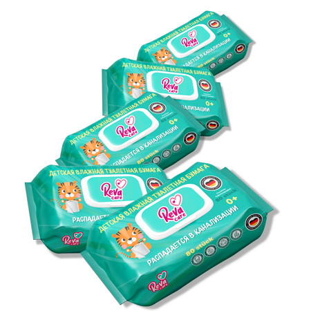 Влажная туалетная бумага Reva Care 80 шт.