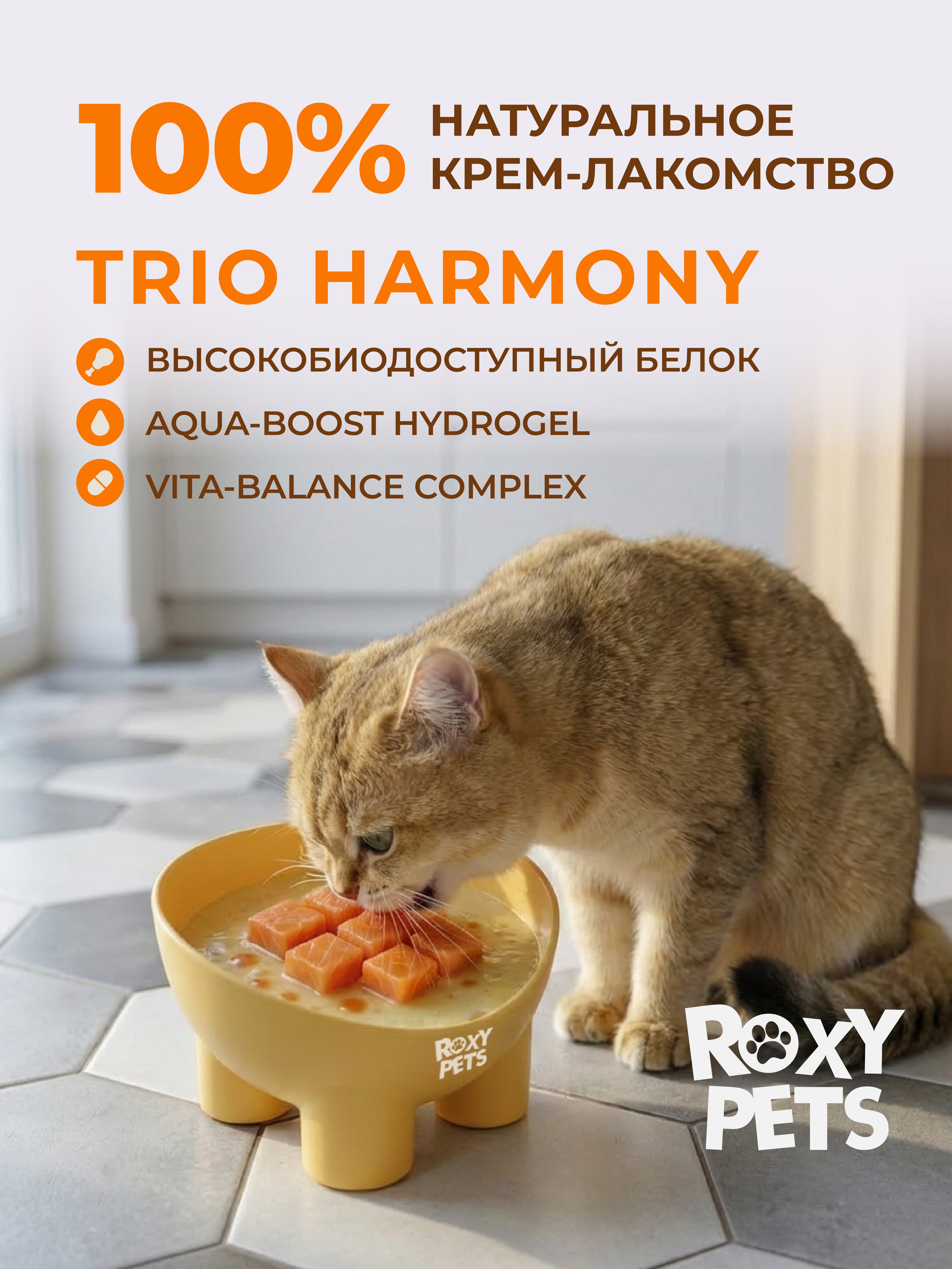 Крем-суп для кошек и котят всех пород ROXY PETS филе карельского лосося и лососевого масла 3уп из 10шт - фото 6