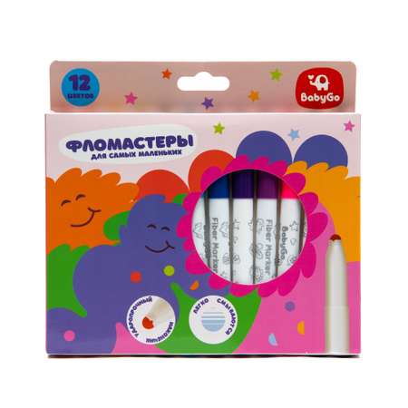 Фломастеры BabyGo 12 цв.
