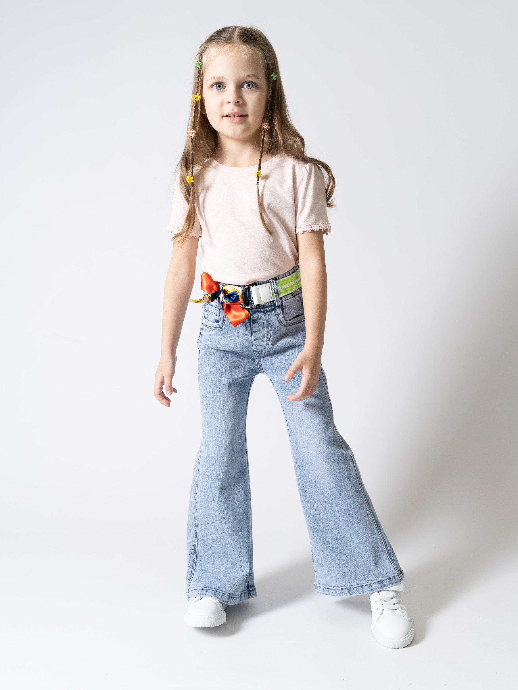 Джинсы TiGaDa джинсы/палаццо/девочки/голубой - фото 23