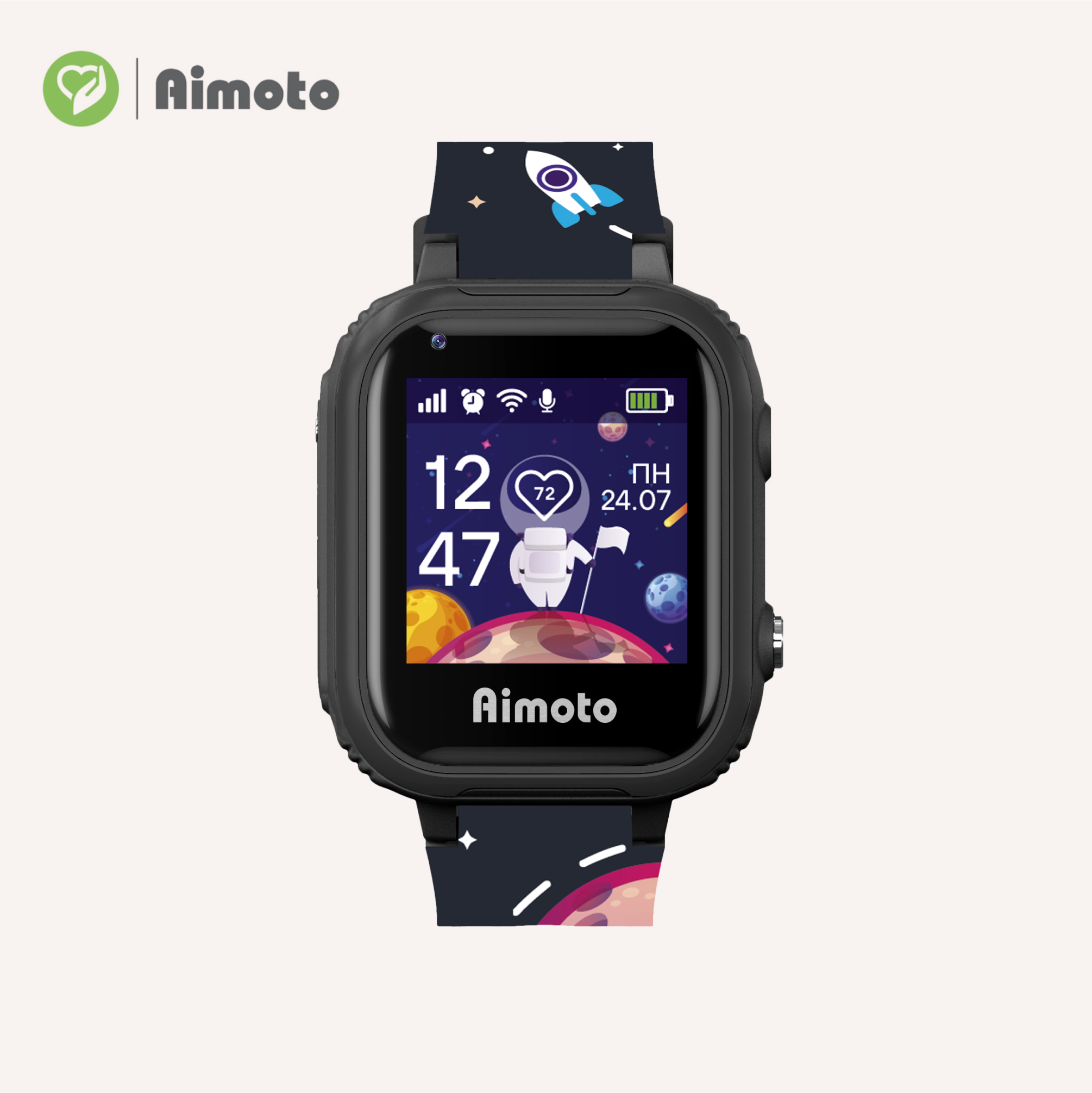 Детские смарт-часы Aimoto Pro 4G GPS с SIM картой в комплекте цвет космос - фото 10