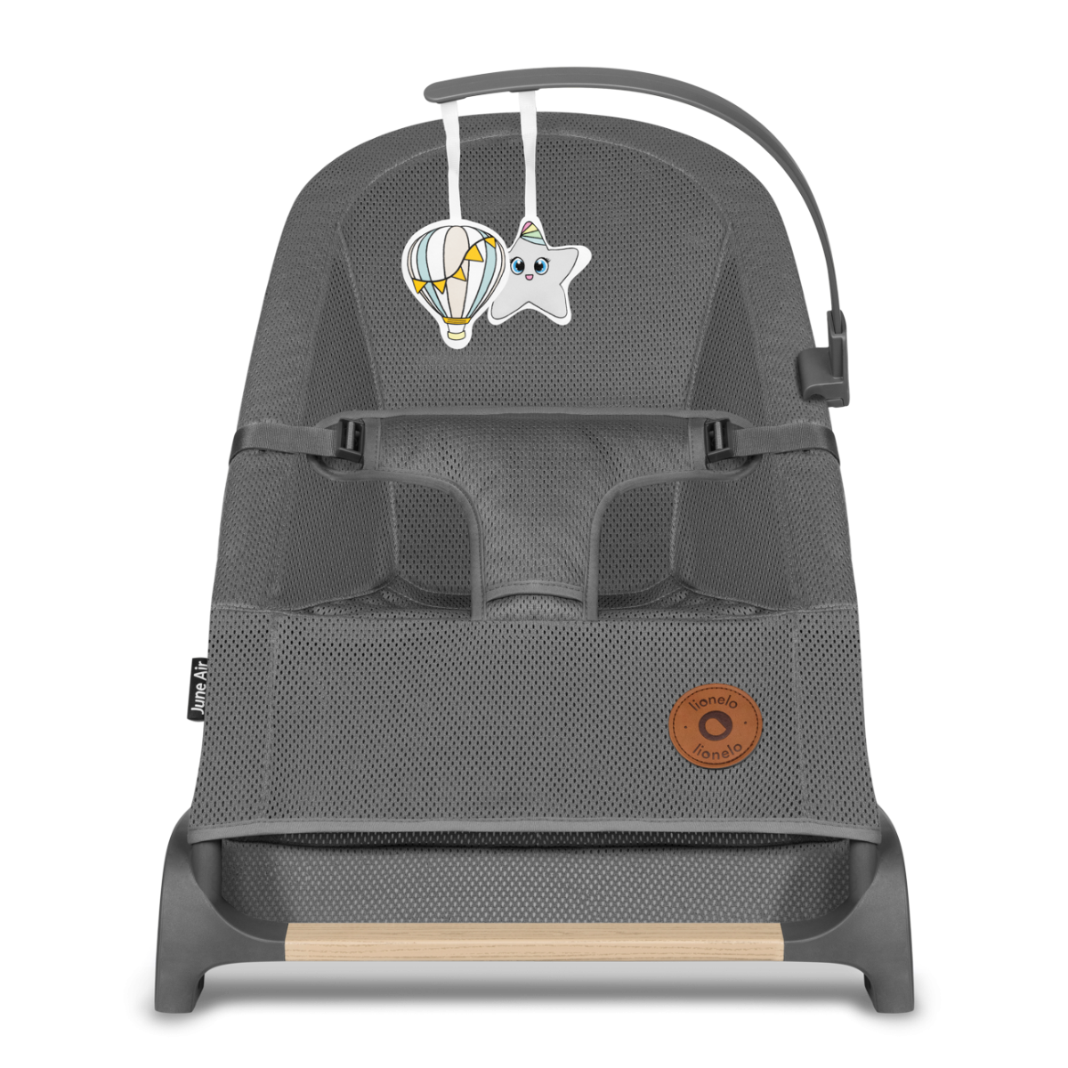 Шезлонг Lionelo June Air Grey Graphite - фото 2