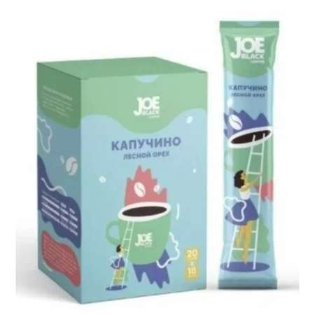Напиток кофейный растворимый JOE BLACK Капучино Лесной орех 3в1