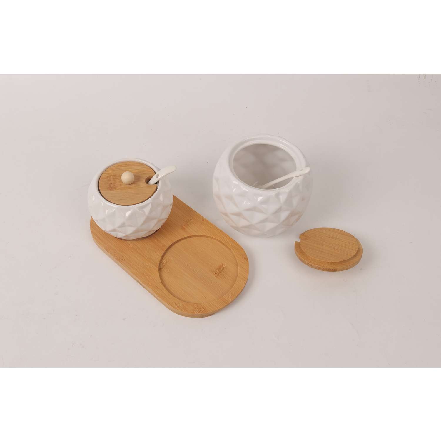 Набор керамических баночек ё для специй 2шт - фото 6