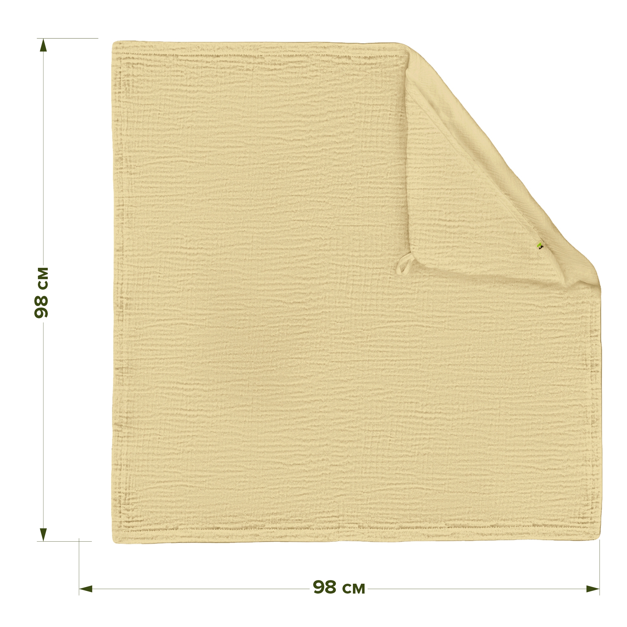 Полотенце уголок Фабрика Бамбук с капюшоном (уголком) 98 x 98 см - фото 3