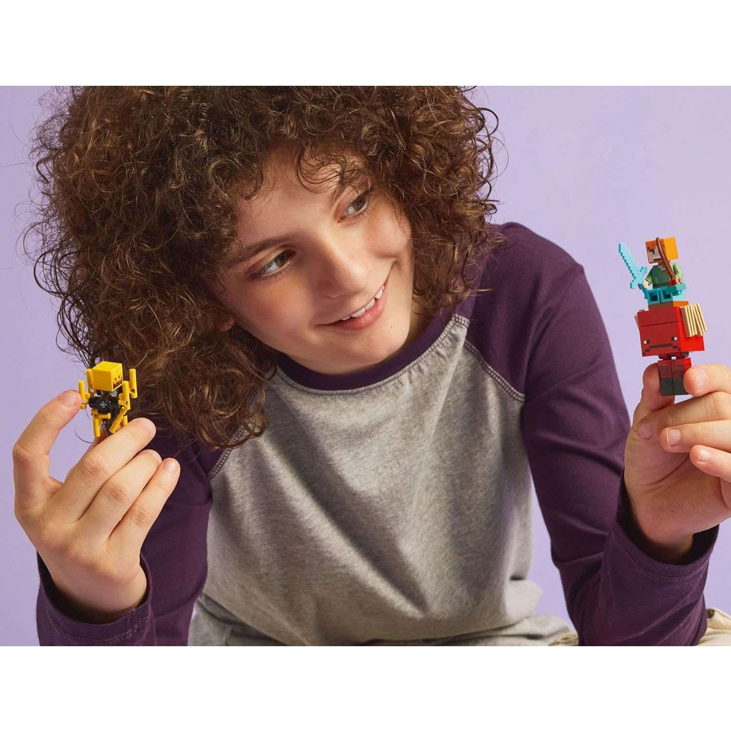 Конструктор LEGO Minecraft Битва за лаву Нижнего мира блочный - фото 5