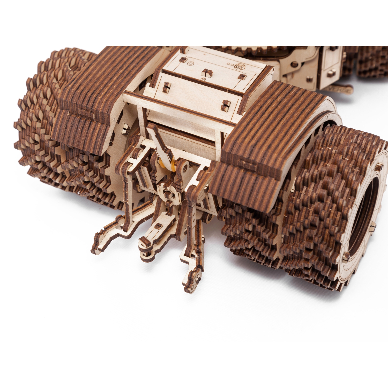 Конструктор Eco Wood Art Трактор Кировец К-7М деревянный - фото 12