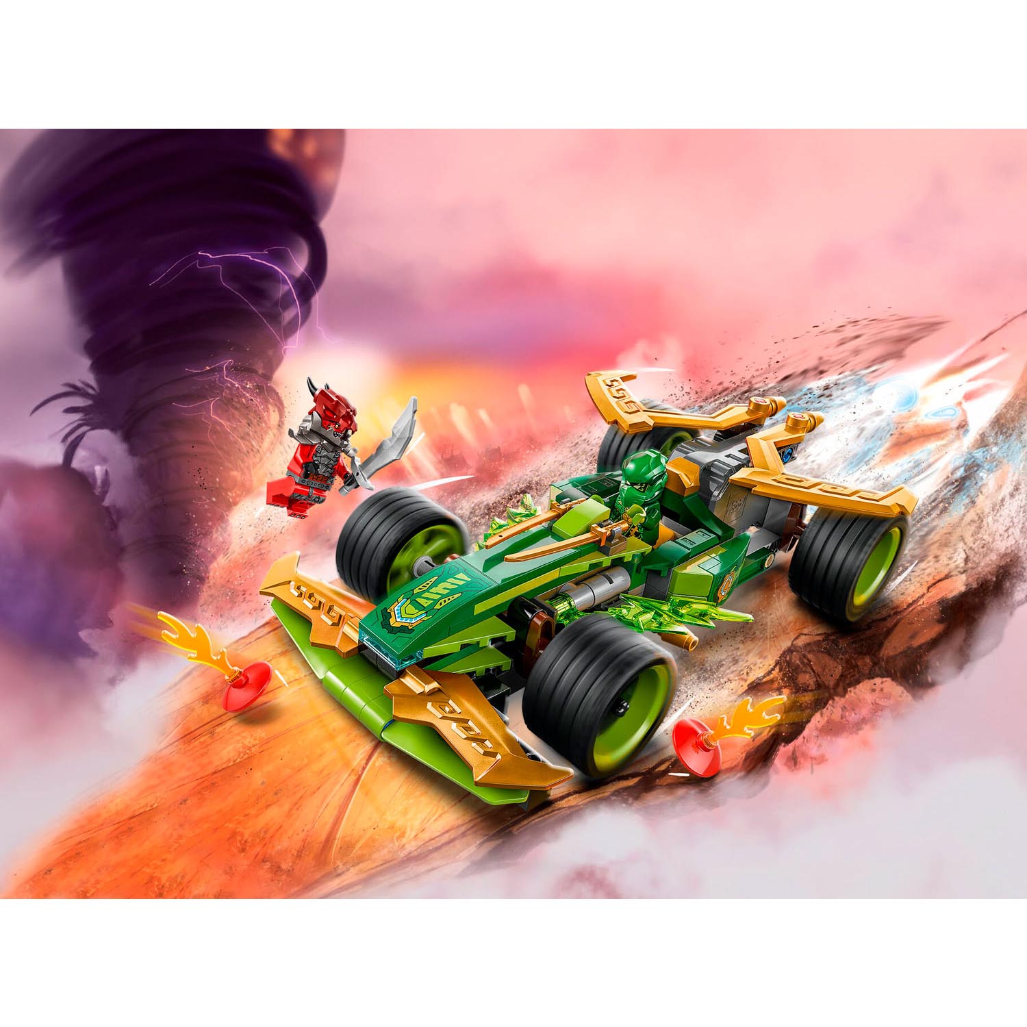 Конструктор LEGO NINJAGO Гоночный автомобиль Ллойда 181 дет. - фото 8