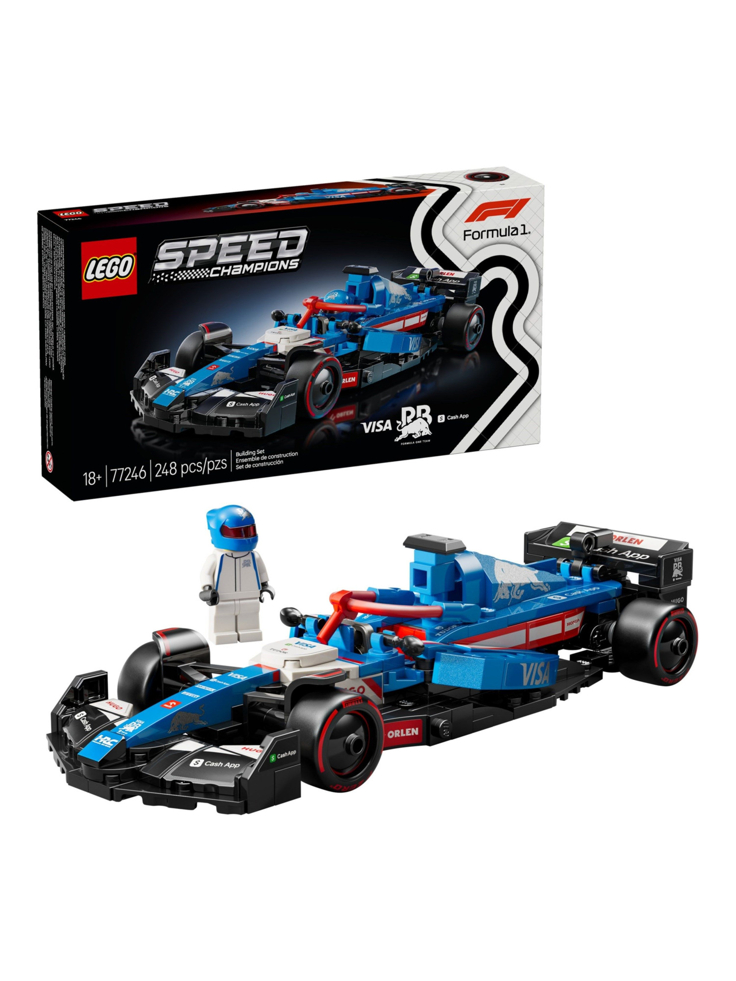 Конструктор LEGO Speed Champions Visa Cash App RB VCARB 01 248 дет. - фото 3
