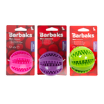 Игрушка для собак Barbaks Мяч-лакомка массажный с отверстиями 7см в ассортименте